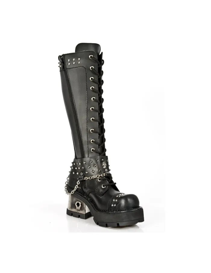 WomenMen High Boot Metallic M1027C1 New Rock Boots
