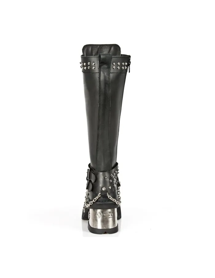 WomenMen High Boot Metallic M1027C1 New Rock Boots