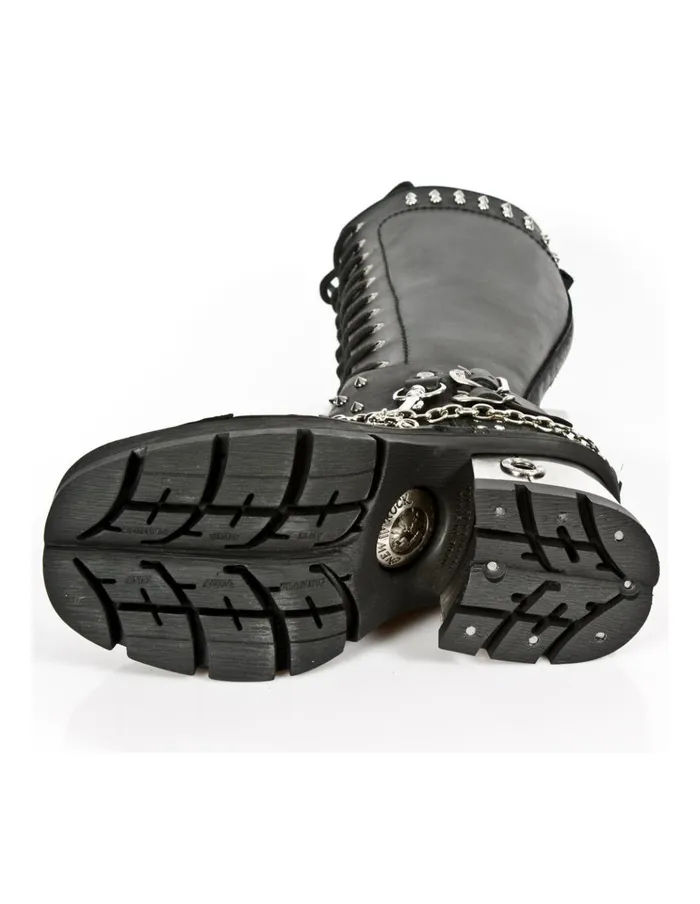 WomenMen High Boot Metallic M1027C1 New Rock Boots