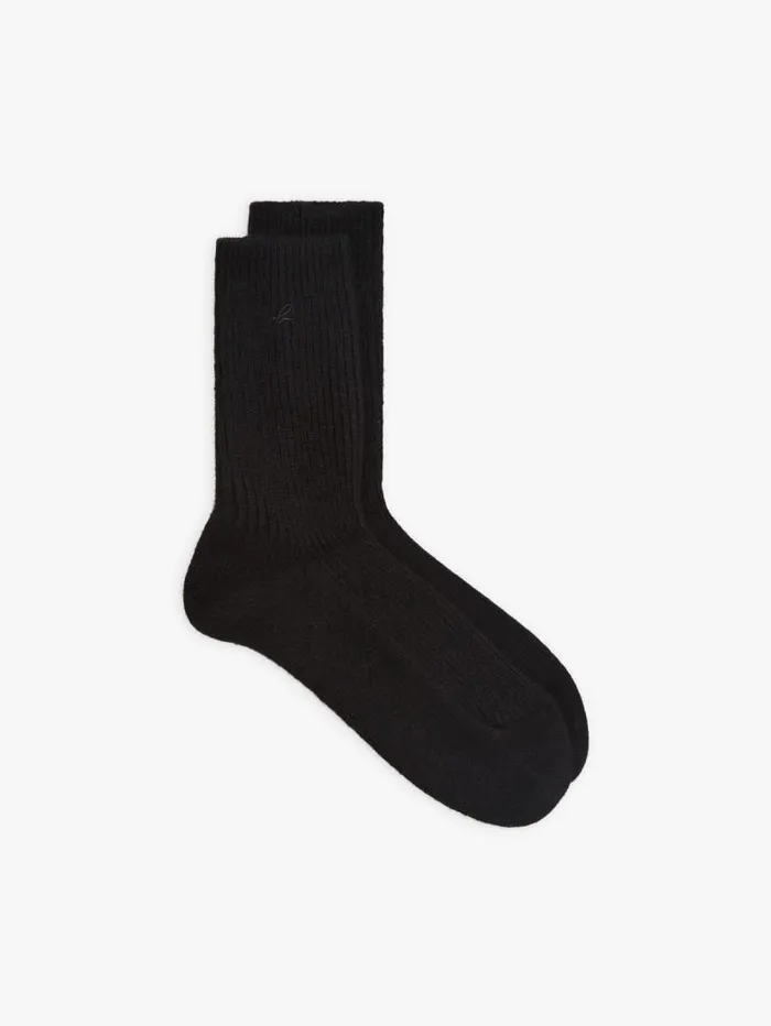 WomenMen Lingerie and Socks Agns B Black Cashmere Willy Socks