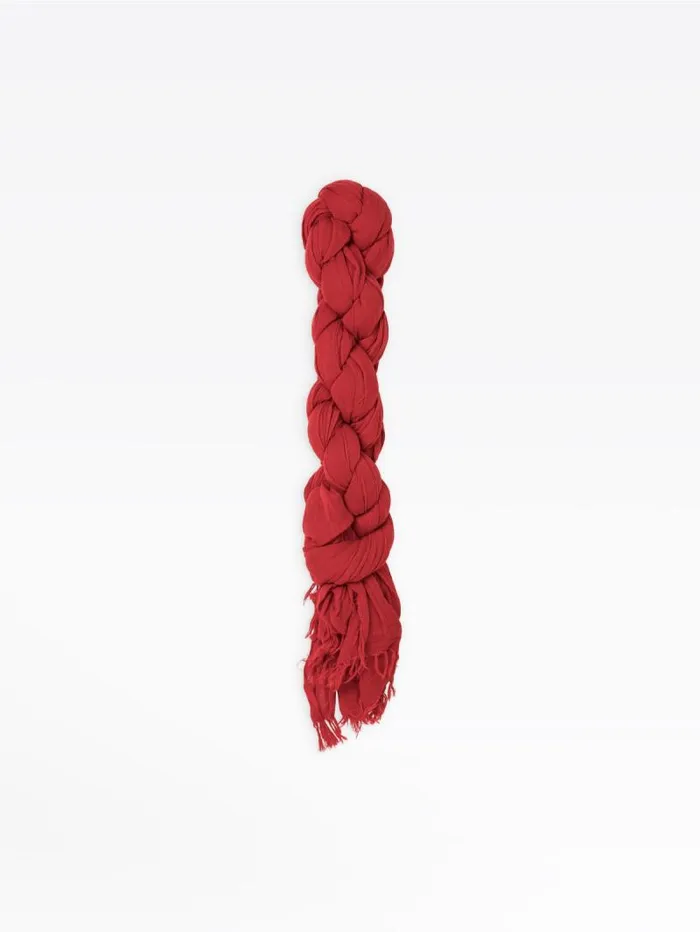 WomenMen Scarves Agns B Red Cotton Scarf To Fight Aids