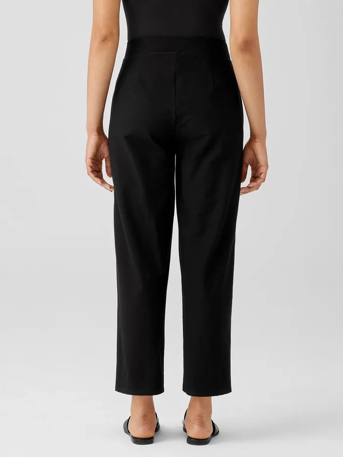 Women Pants Shorts and Jumpsuits Eileen Fisher Washable Stretch Crepe Straight Pant Black
