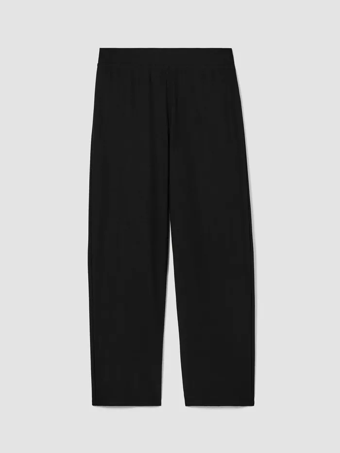 Women Pants Shorts and Jumpsuits Eileen Fisher Washable Stretch Crepe Straight Pant Black