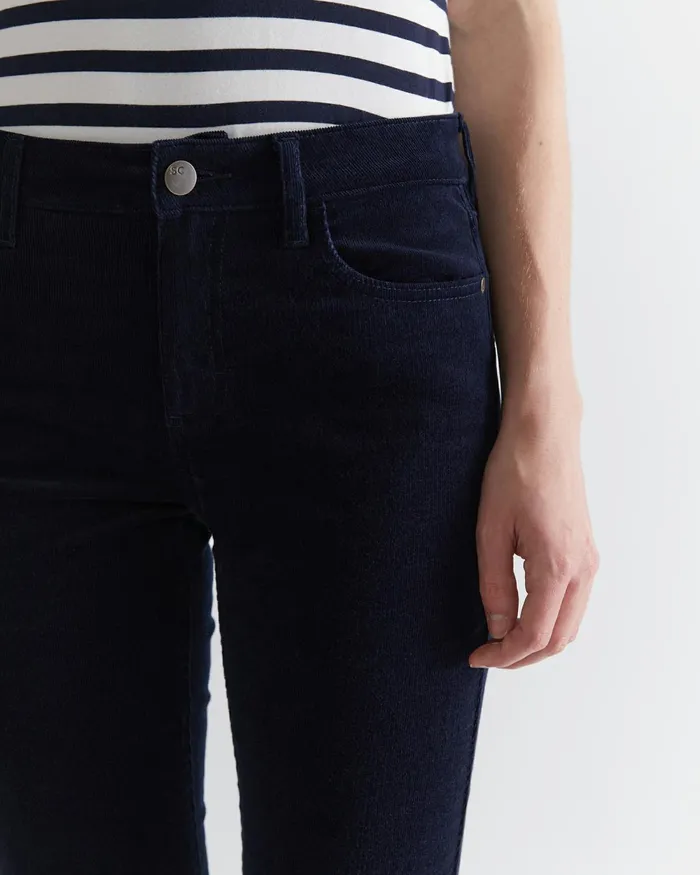 Women Pants Sportscraft Cleo Cord Jean Navy