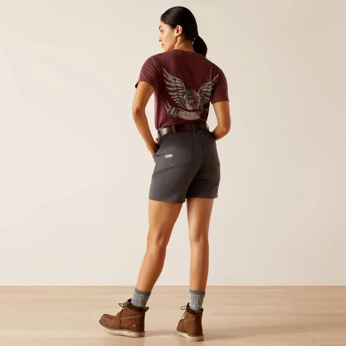 Women Rebar PR Made Tough 6034 Short Rebar Grey Ariat Pants and Shorts Women Rebar PR Made Tough 6034 Short Rebar Grey Ariat Pants and Shorts