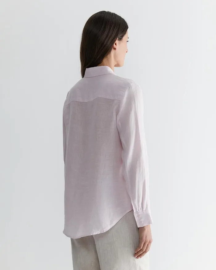 Women Shirts Sportscraft Dahlia Long Sleeve Linen Shirt Pink