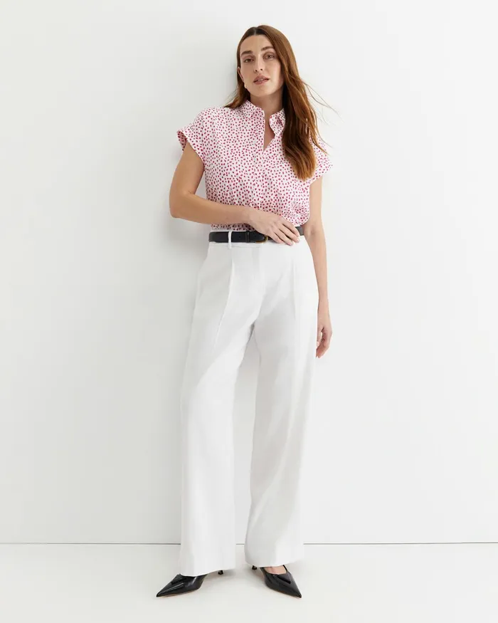 Women Shirts Sportscraft Dashy Lily Voile Shirt Whitepink