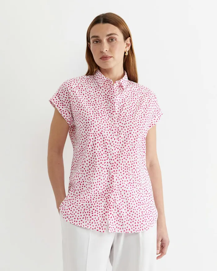 Women Shirts Sportscraft Dashy Lily Voile Shirt Whitepink
