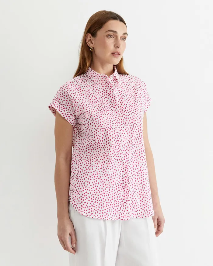Women Shirts Sportscraft Dashy Lily Voile Shirt Whitepink
