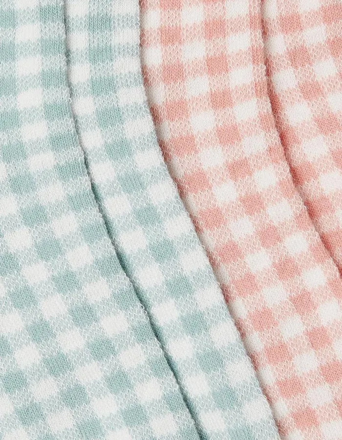 Women Socks Underwear and Tights FatFace 2 Pack Gingham Socks Multi
