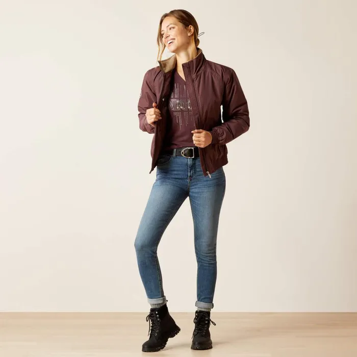 Women Stable Insulated Jacket Huckleberry Ariat Jackets and Vests