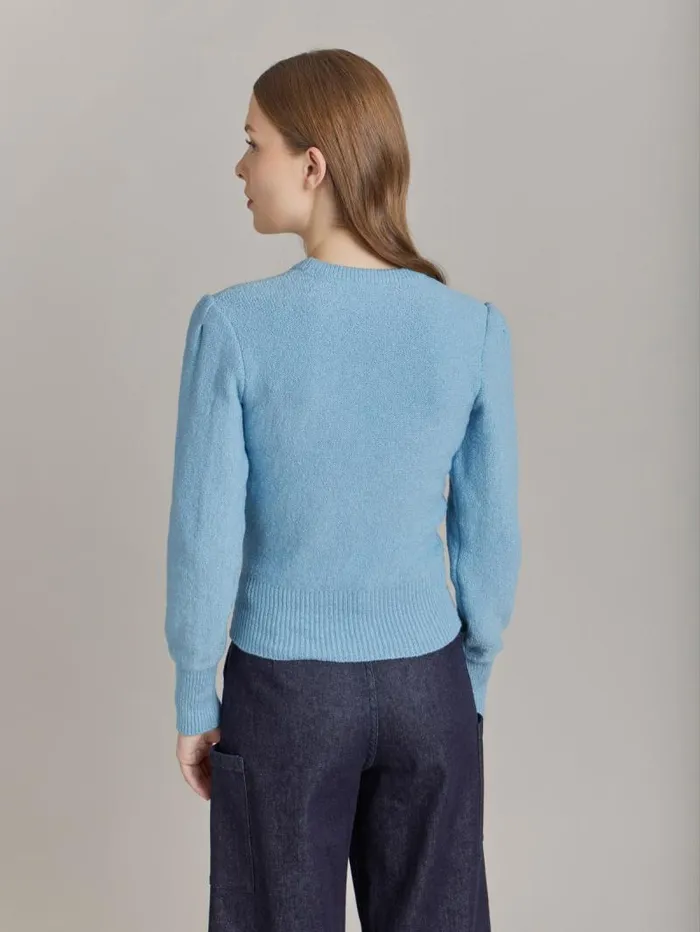 Women Sweaters Agns B Blue Cotton Polisson Sweater