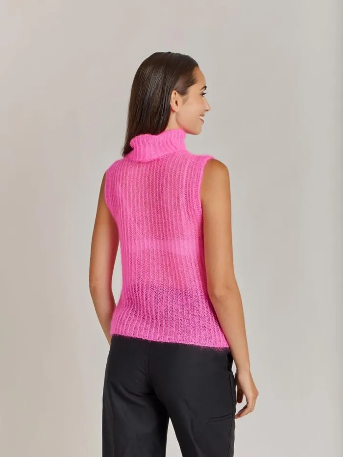 Women Sweaters Agns B Fuchsia Mohair Declic Sweater