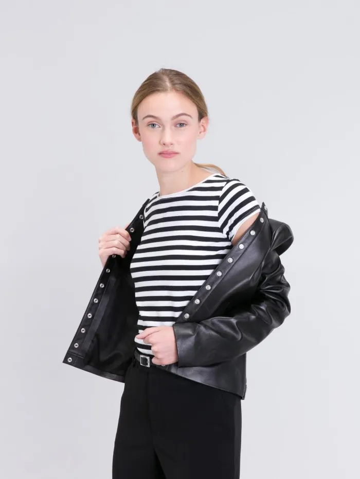 Women TShirts and Tank Tops Agns B White And Black Australie Striped TShirt Women TShirts and Tank Tops Agns B White And Black Australie Striped TShirt