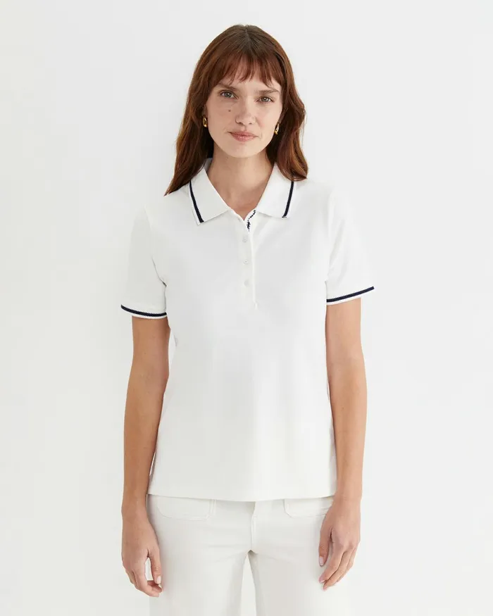 Women Tops and Tees Sportscraft Jodie Pique Polo White