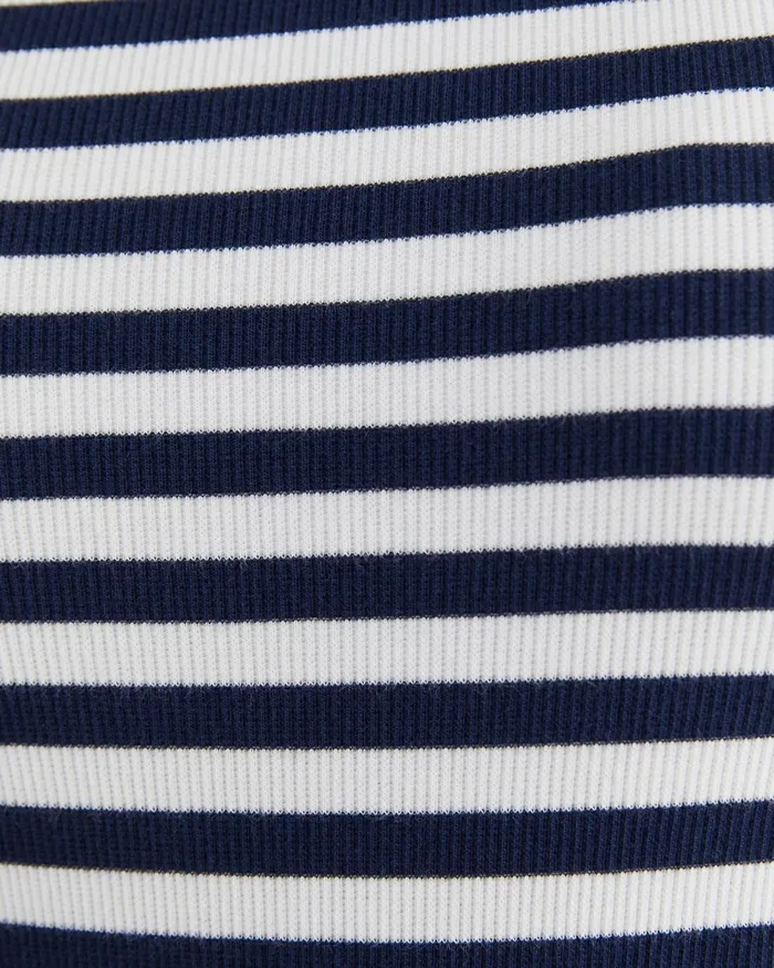 Women Tops and Tees Sportscraft Julia Stripe Rib Tank Whitenavy