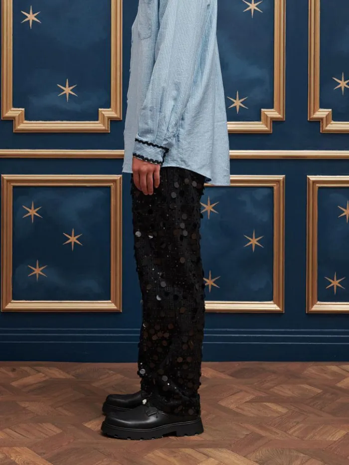 Womenswear Bottoms Sister Jane Naveen Sequin Jeans Coal Black