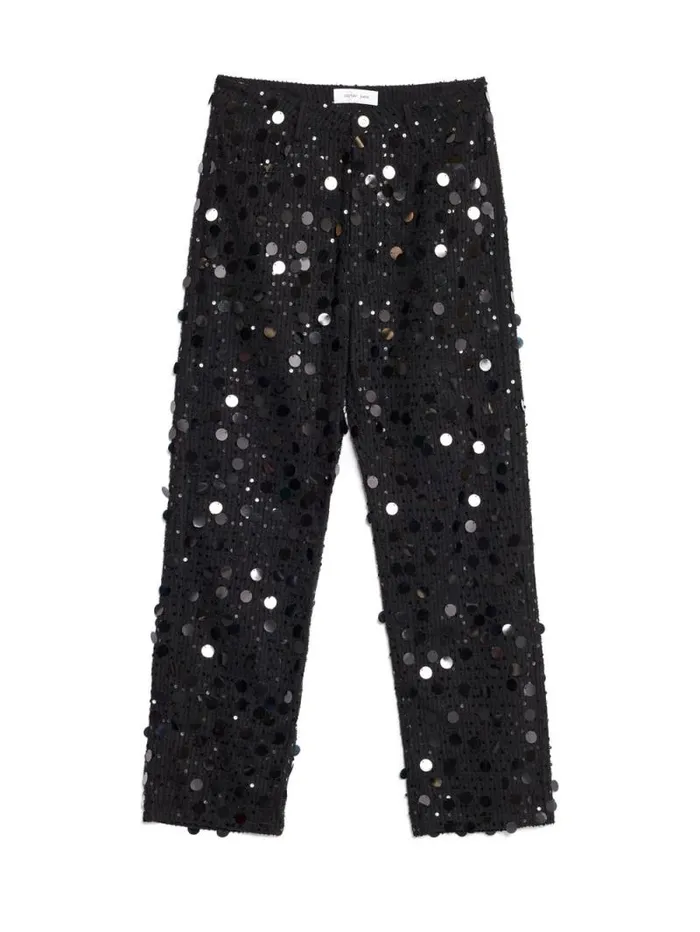 Womenswear Bottoms Sister Jane Naveen Sequin Jeans Coal Black