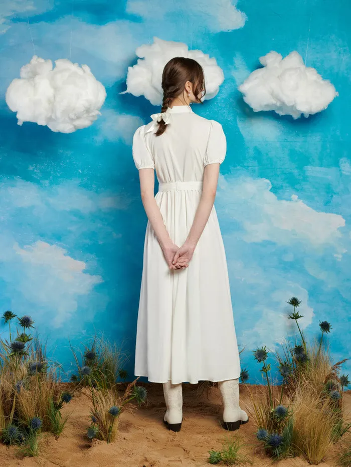 Womenswear Dresses Sister Jane Cody Cording Midi Dress Pearl White Womenswear Dresses Sister Jane Cody Cording Midi Dress Pearl White