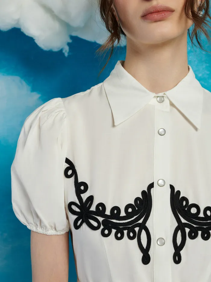 Womenswear Dresses Sister Jane Cody Cording Midi Dress Pearl White Womenswear Dresses Sister Jane Cody Cording Midi Dress Pearl White