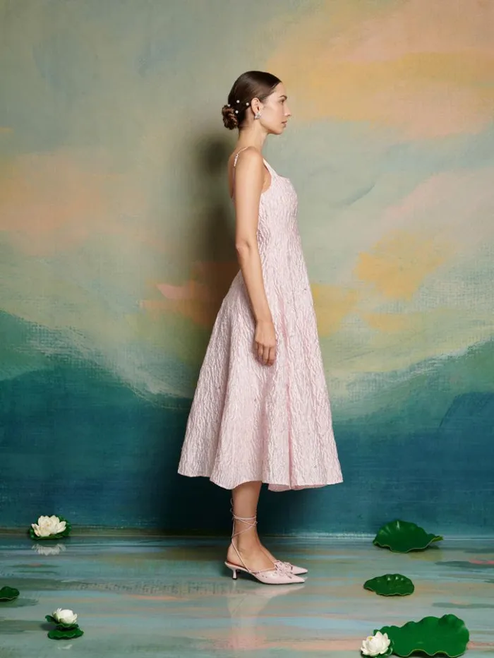 Womenswear Dresses Sister Jane DREAM Ballerina Embellished Midi Dress Rosewater Pink