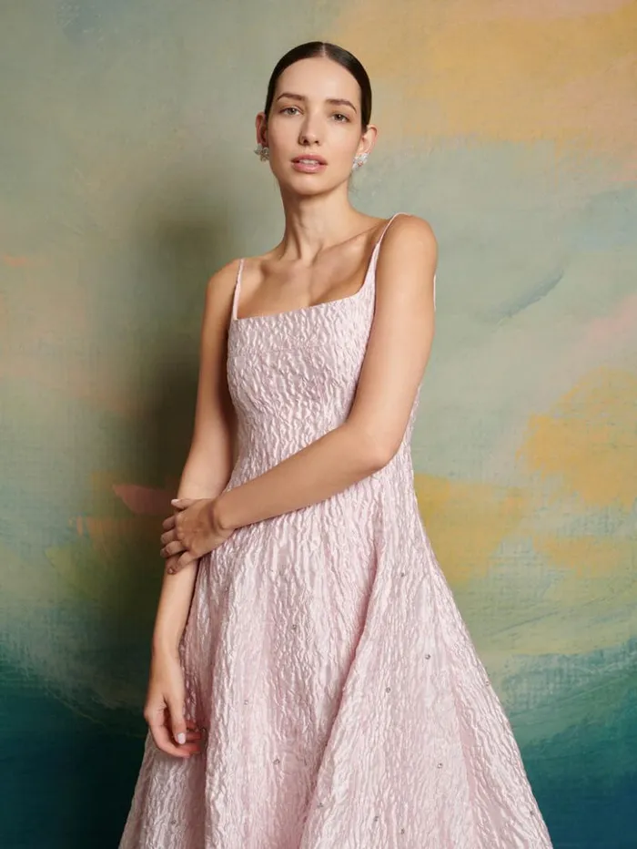 Womenswear Dresses Sister Jane DREAM Ballerina Embellished Midi Dress Rosewater Pink