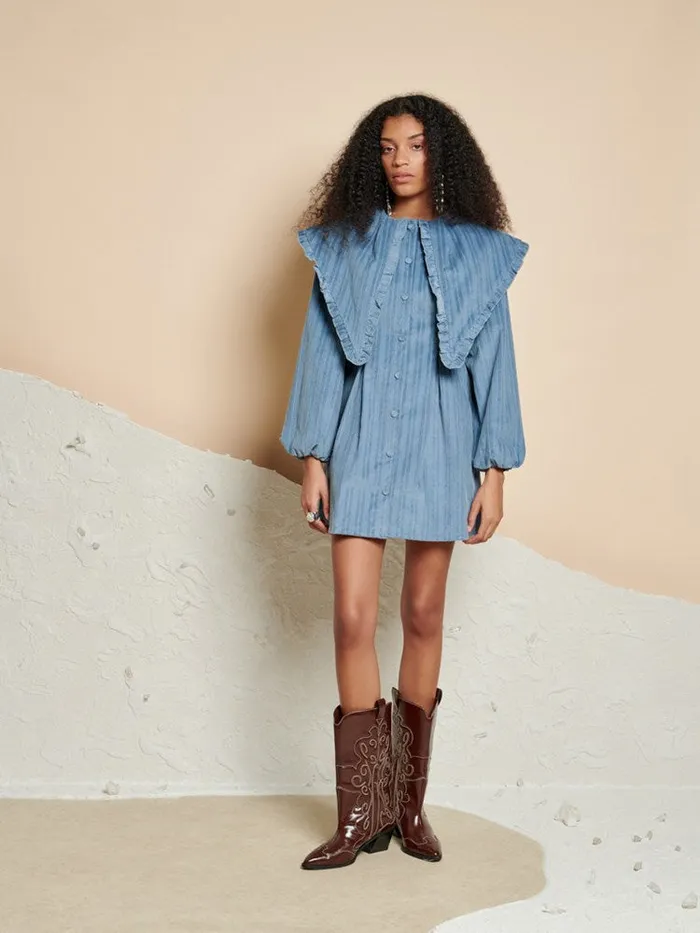 Womenswear Dresses Sister Jane Ghospell Drew Mini Dress Monument Blue
