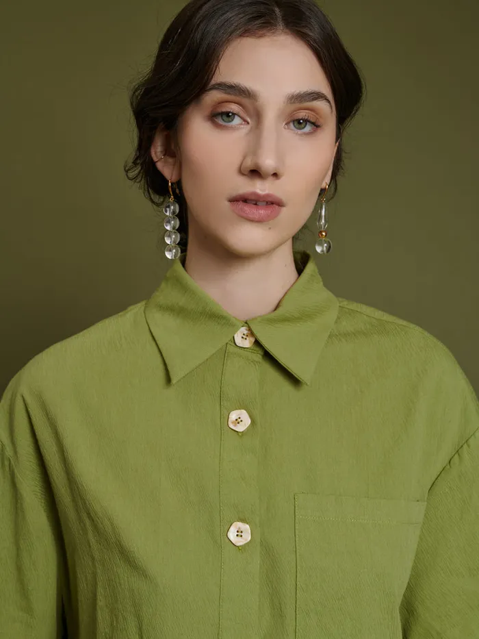 Womenswear Tops Sister Jane Ghospell Gina High Low Top Moss Green