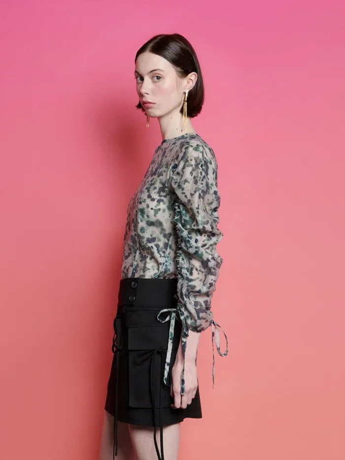 Womenswear Tops Sister Jane Ghospell Nina Printed Top Aquarelle