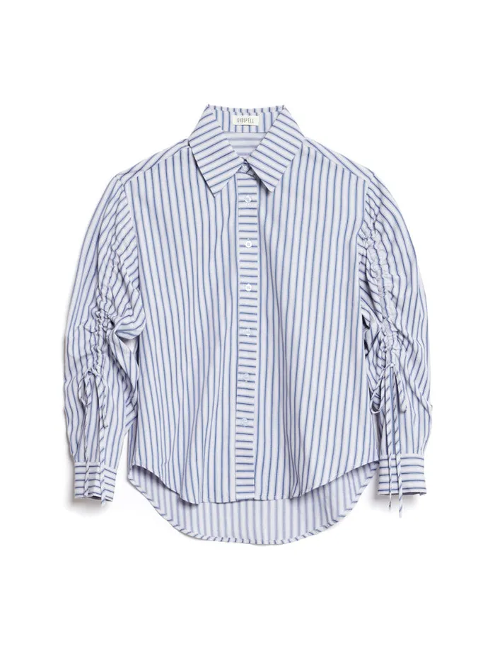 Womenswear Tops Sister Jane Ghospell Skye Striped Shirt Navy Blue Stripes