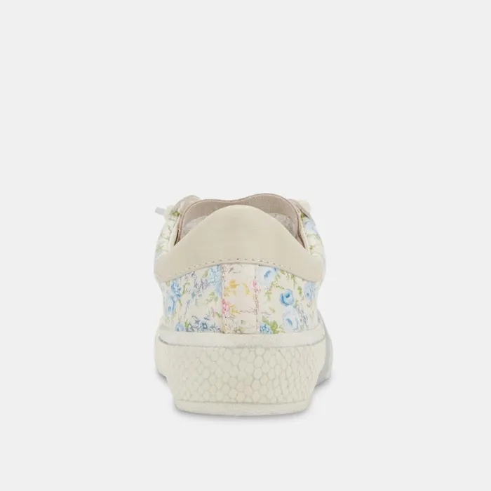 Zina Sneakers Blue Floral Leather Women Dolce Vita Sneakers