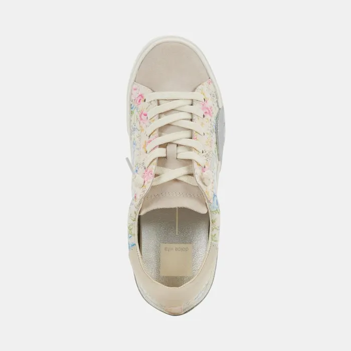 Zina Sneakers Blue Floral Leather Women Dolce Vita Sneakers