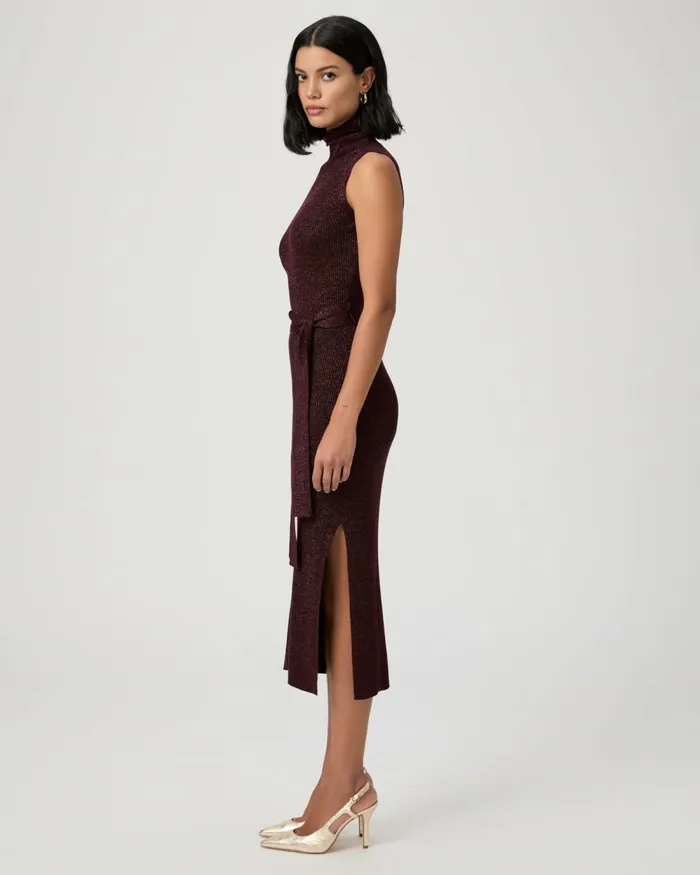Zoelle Dress 8211 Burgundy Sparkle Women PAIGE Dresses Zoelle Dress 8211 Burgundy Sparkle Women PAIGE Dresses
